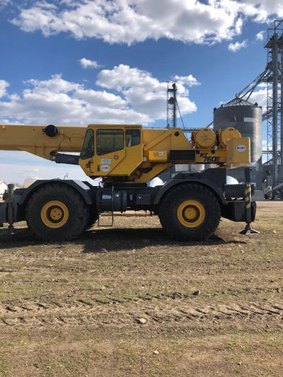 Export Logistics & Shipping, Inc. delivers Grove RT760 crane car body swing circle to destination